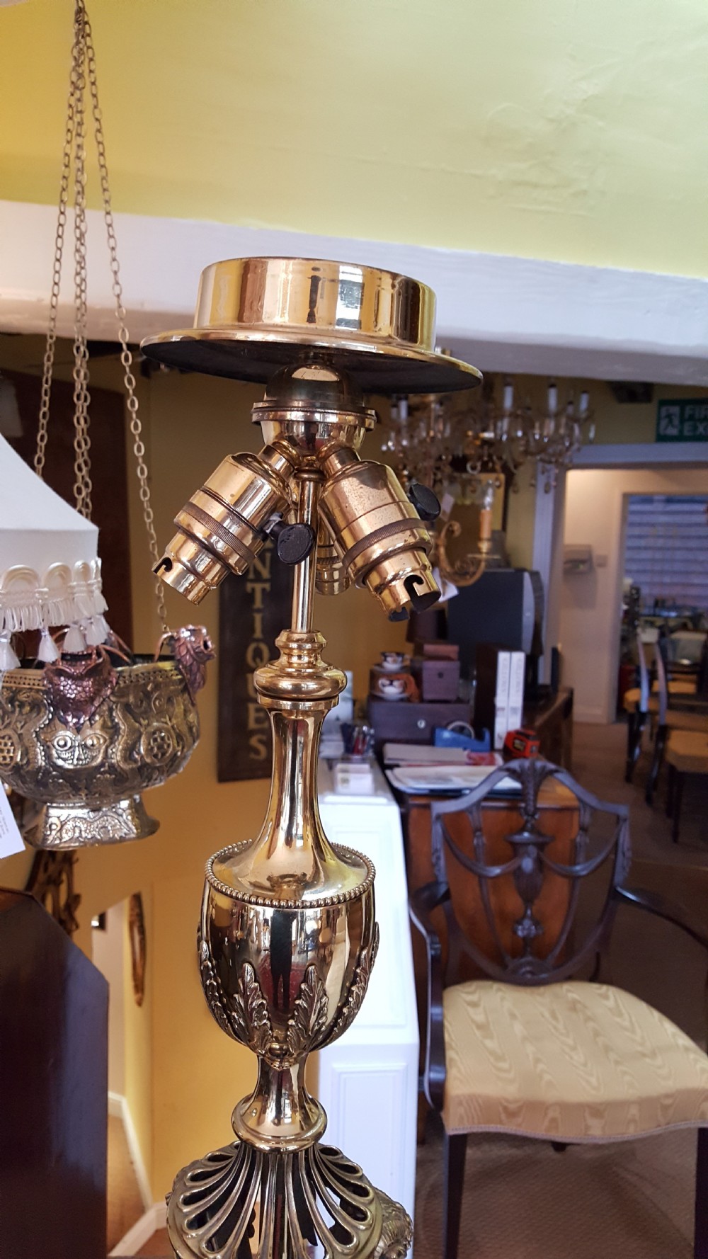 Edwardian Adam Revival Standard Lamp View II