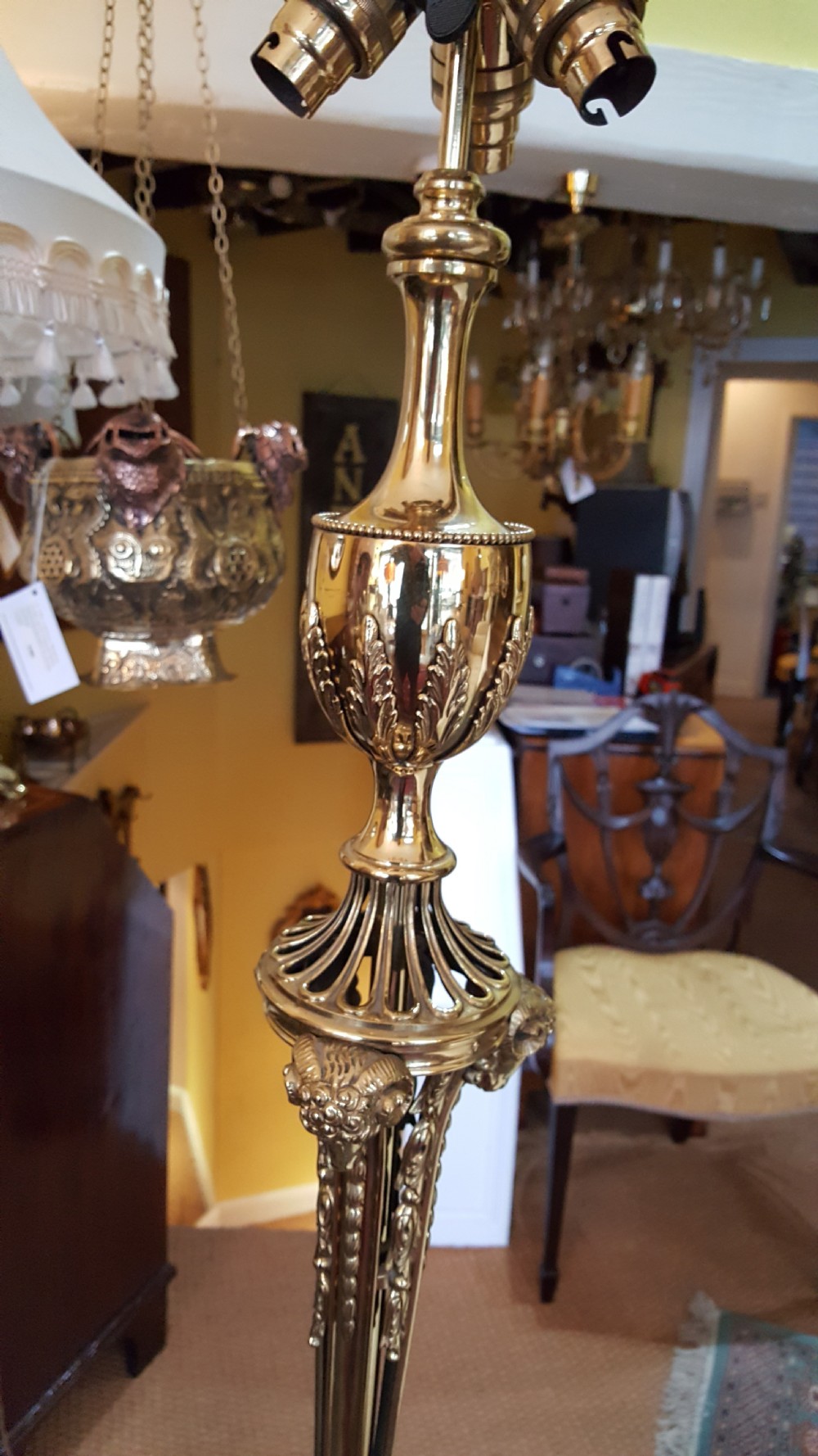 Edwardian Adam Revival Standard Lamp View III