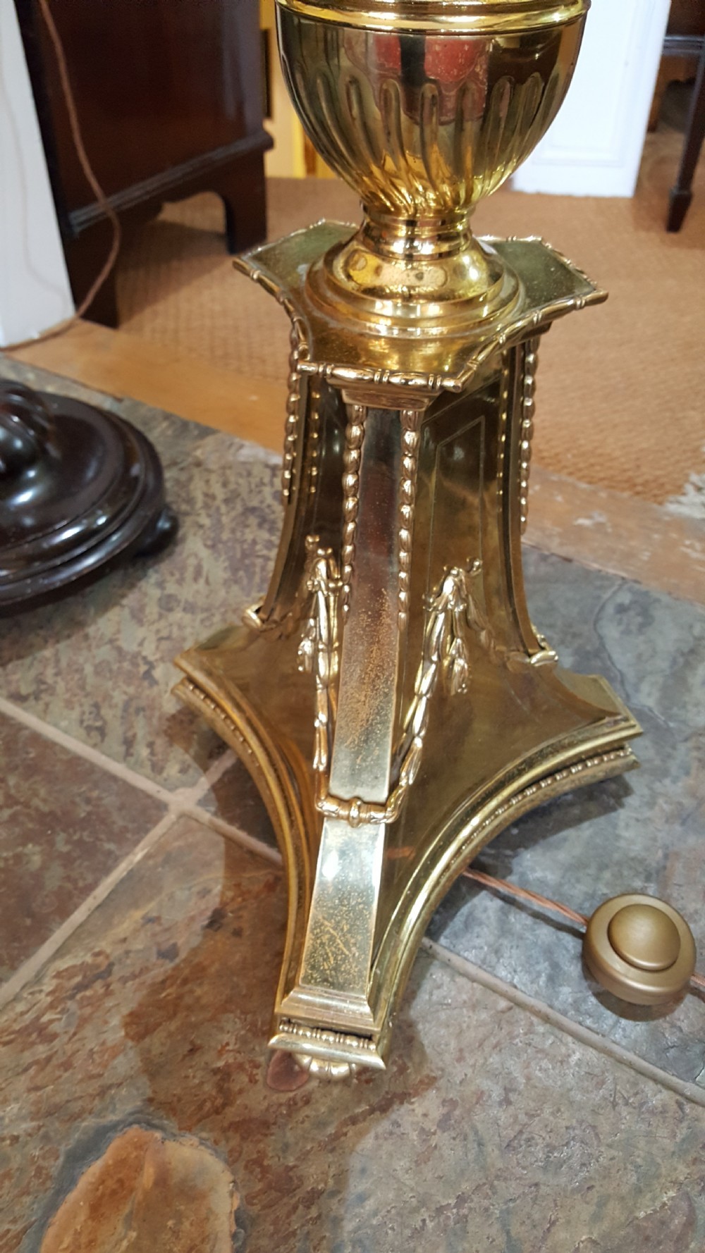 Edwardian Adam Revival Standard Lamp View VII