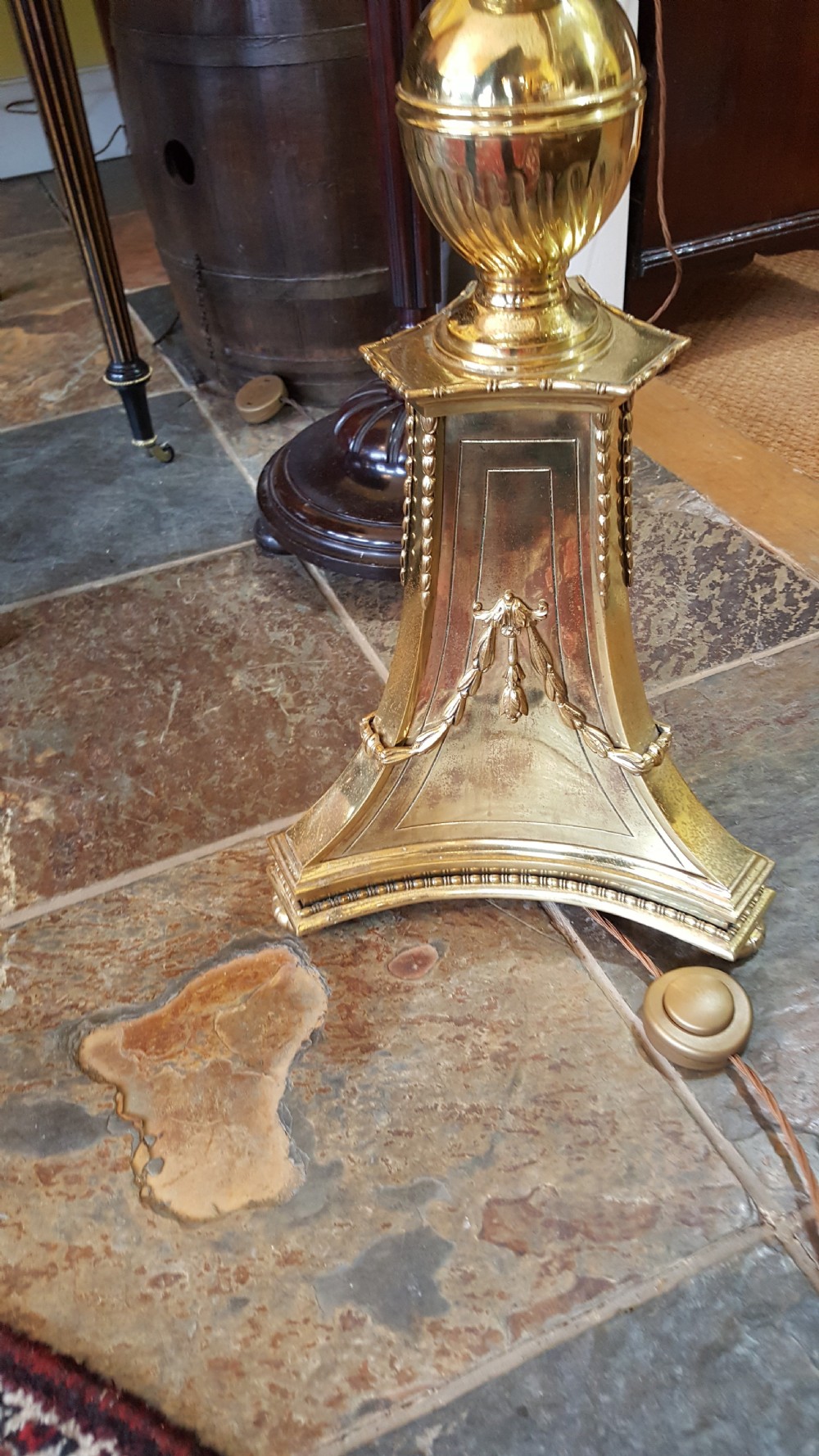 Edwardian Adam Revival Standard Lamp View VIII