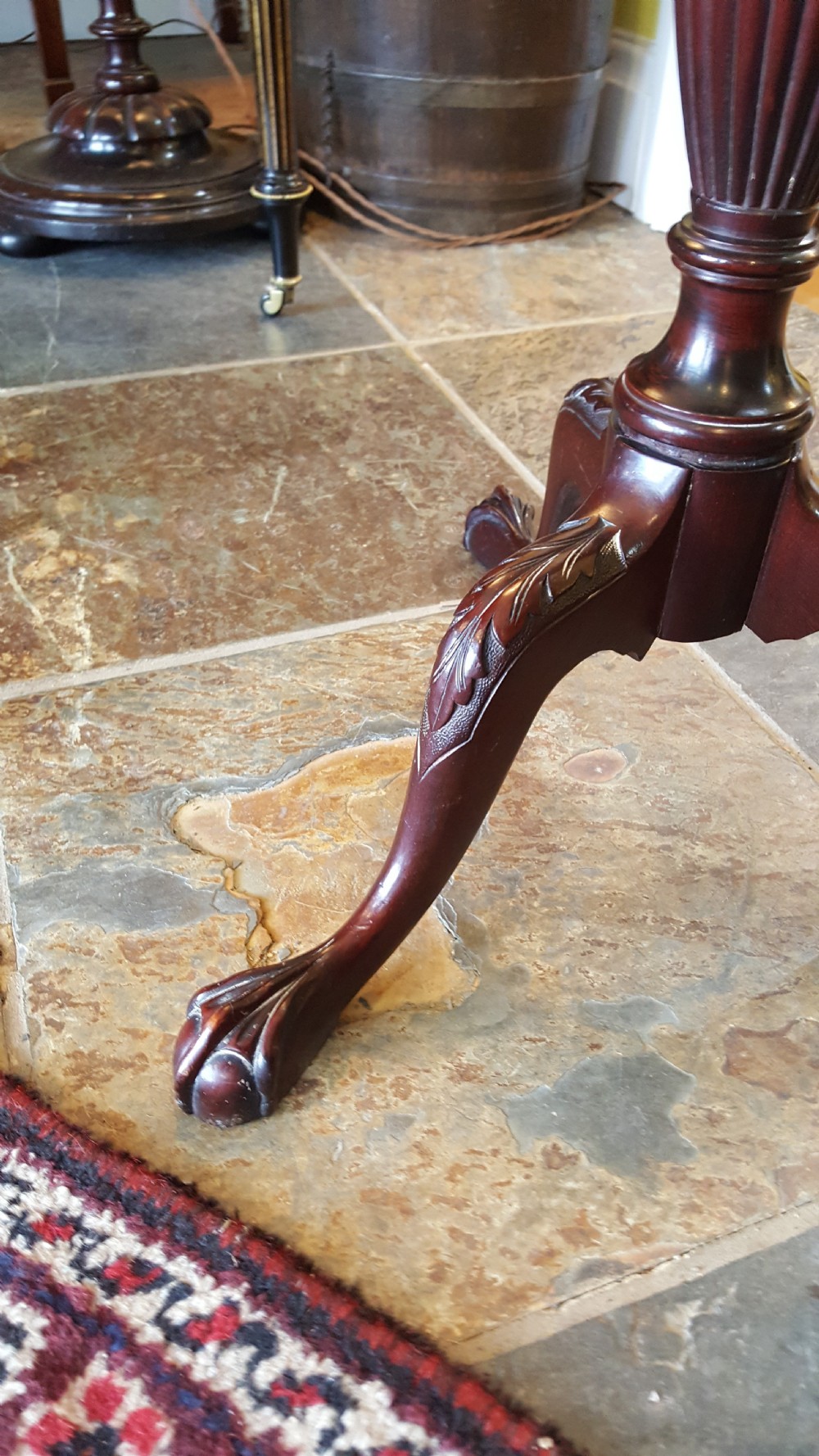 Edwardian Mahogany Tripod Torchere View V