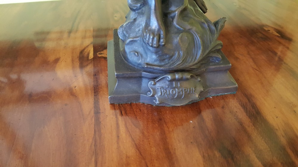 Pair of French Spelter Figural Table Lamps View VIII