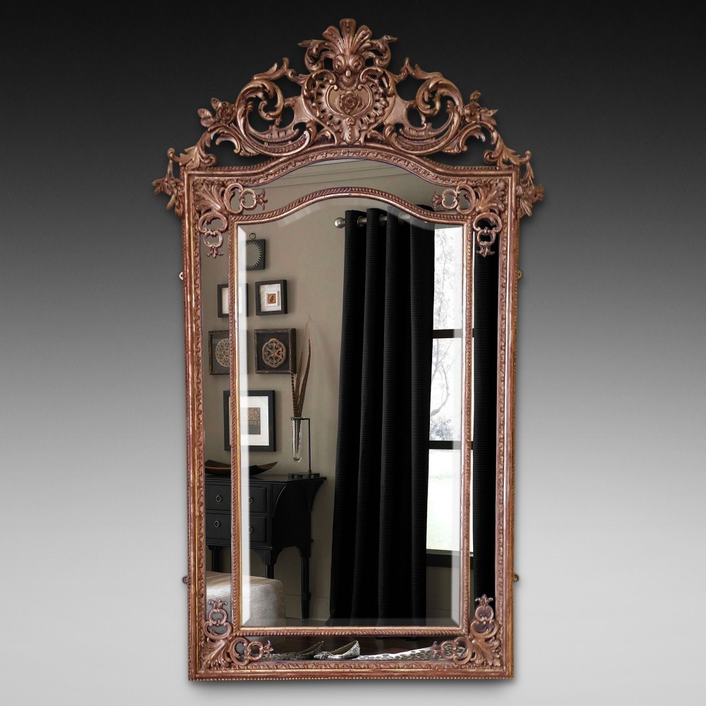 High Victorian Giltwood and Gesso Framed Mirror 