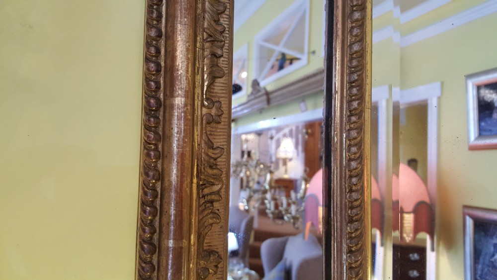 High Victorian Giltwood and Gesso Framed Mirror  View IV
