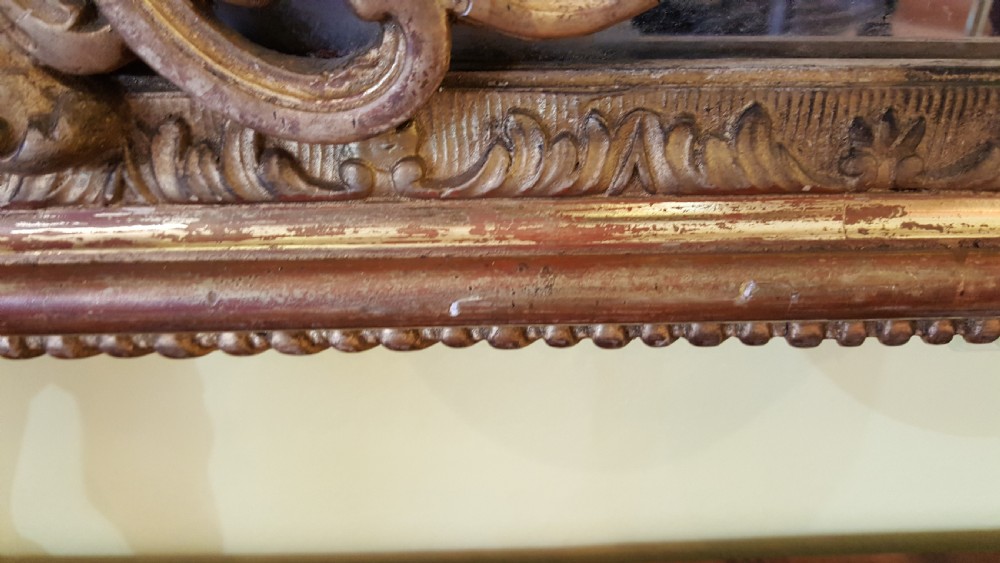 High Victorian Giltwood and Gesso Framed Mirror  View VII