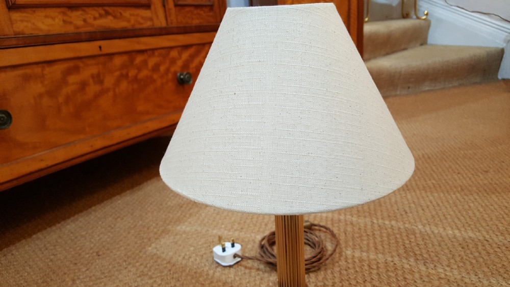 Edwardian Brass Table Lamp View II