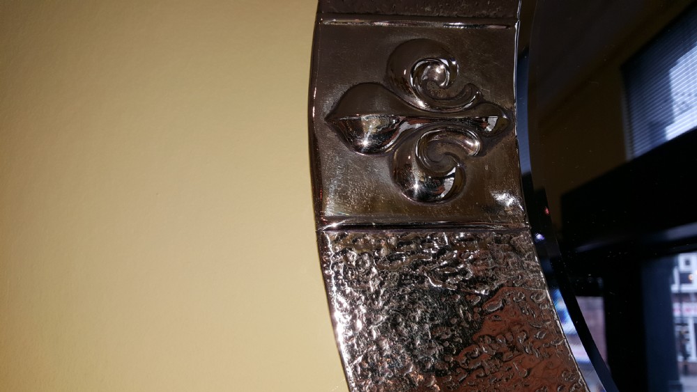 Arts and Crafts Beaten Brass Bevelled Mirror View III