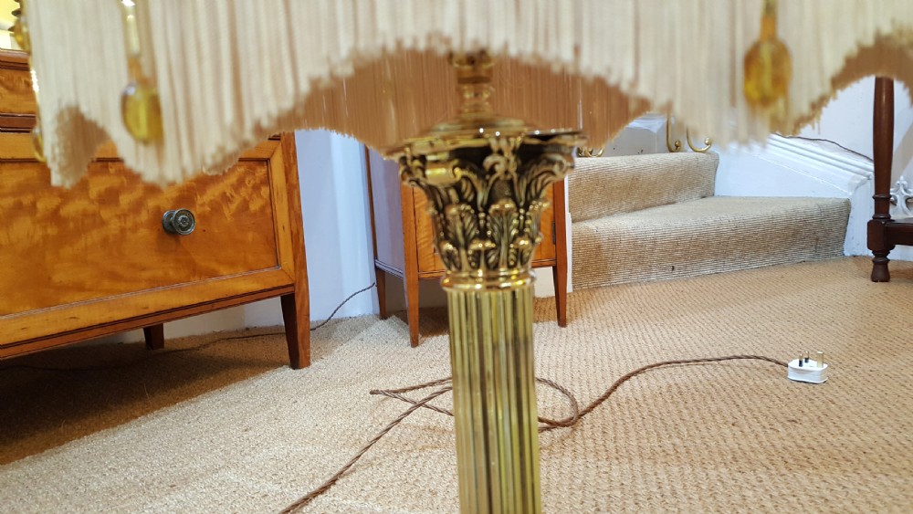 Edwardian Brass Table Lamp View III