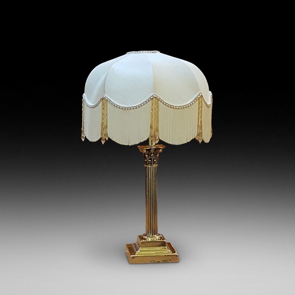 Edwardian Brass Table Lamp