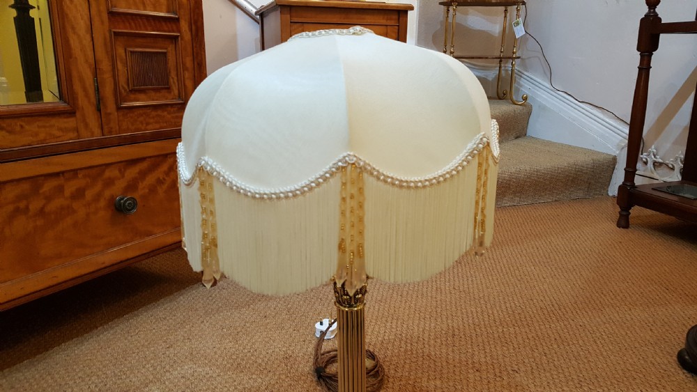 Edwardian Brass Table Lamp View III
