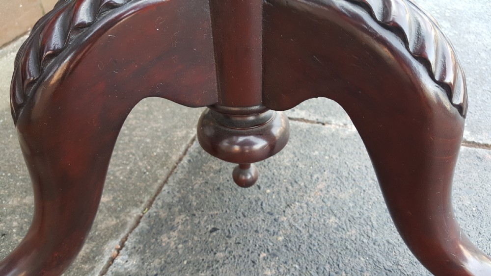 Edwardian mahogany torchere View IV