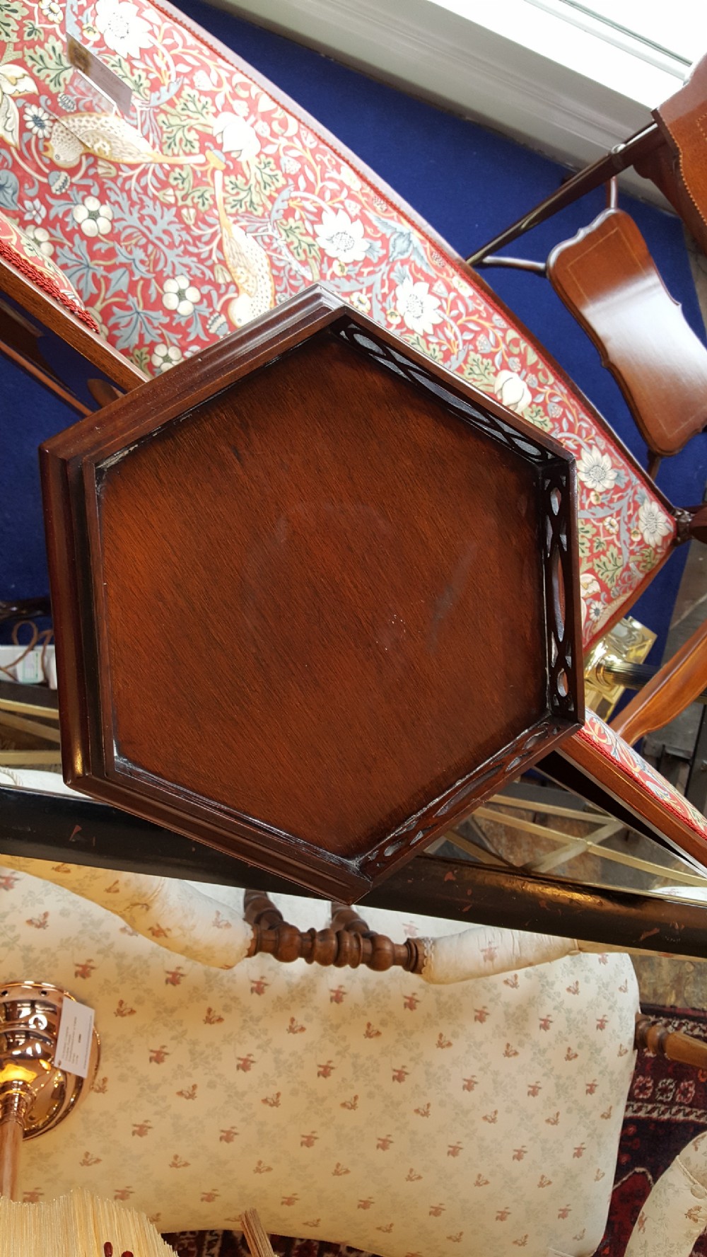 Edwardian mahogany torchere View VII