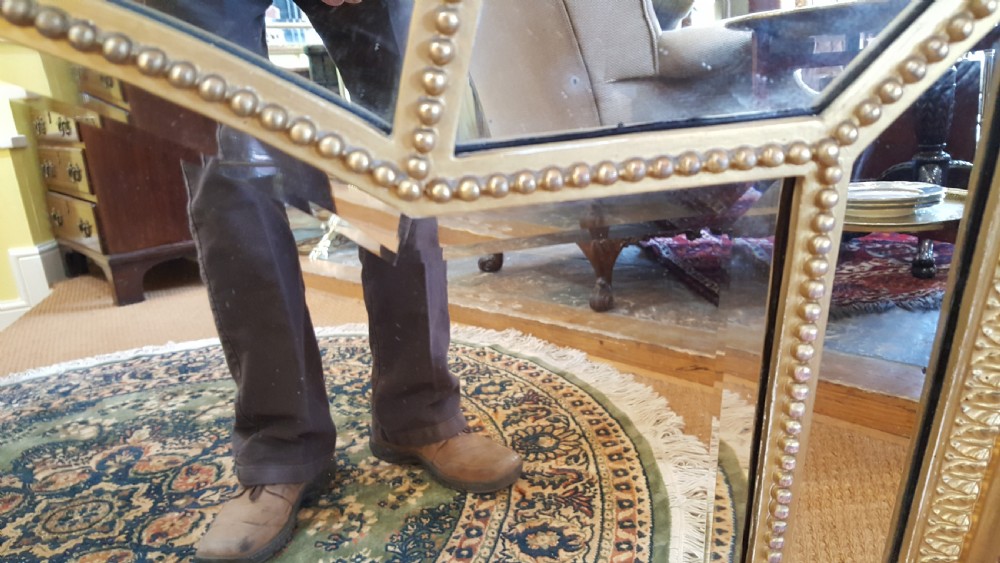 Edwardian Giltwood Mirror View IV
