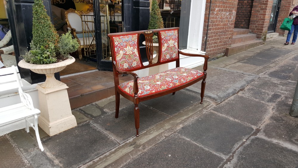 Arts and Crafts Mahogany 2 Seater Settee View II