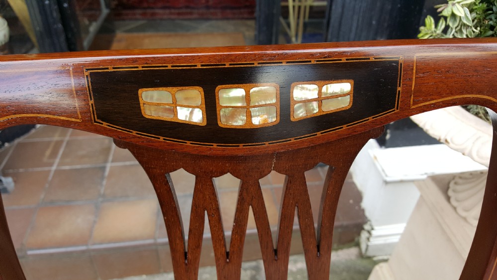 Arts and Crafts Mahogany 2 Seater Settee View III