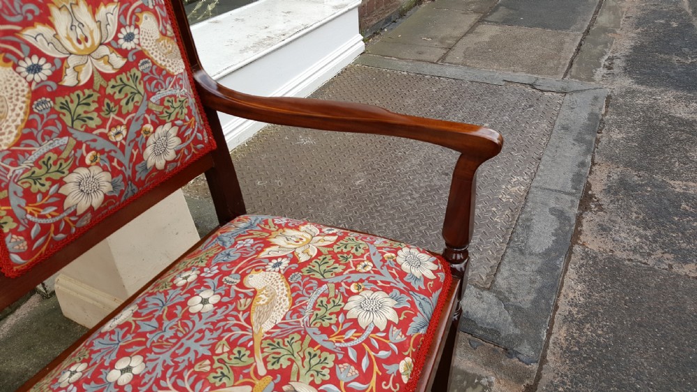 Arts and Crafts Mahogany 2 Seater Settee View V