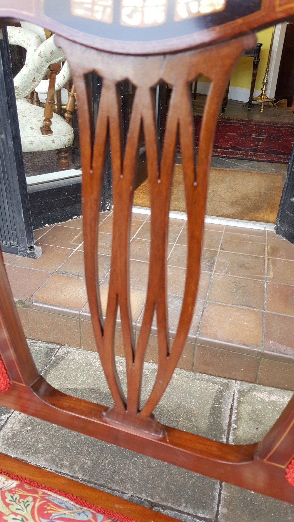 Arts and Crafts Mahogany 2 Seater Settee View VI