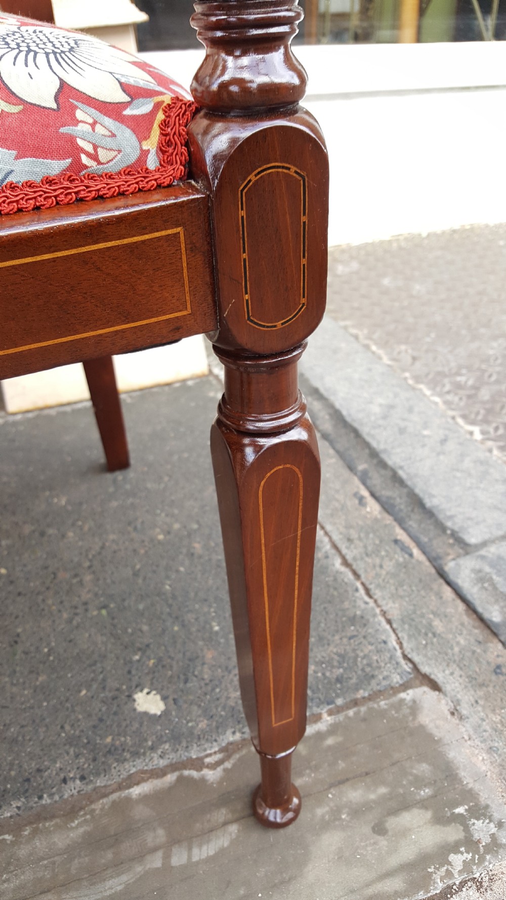 Arts and Crafts Mahogany 2 Seater Settee View VII
