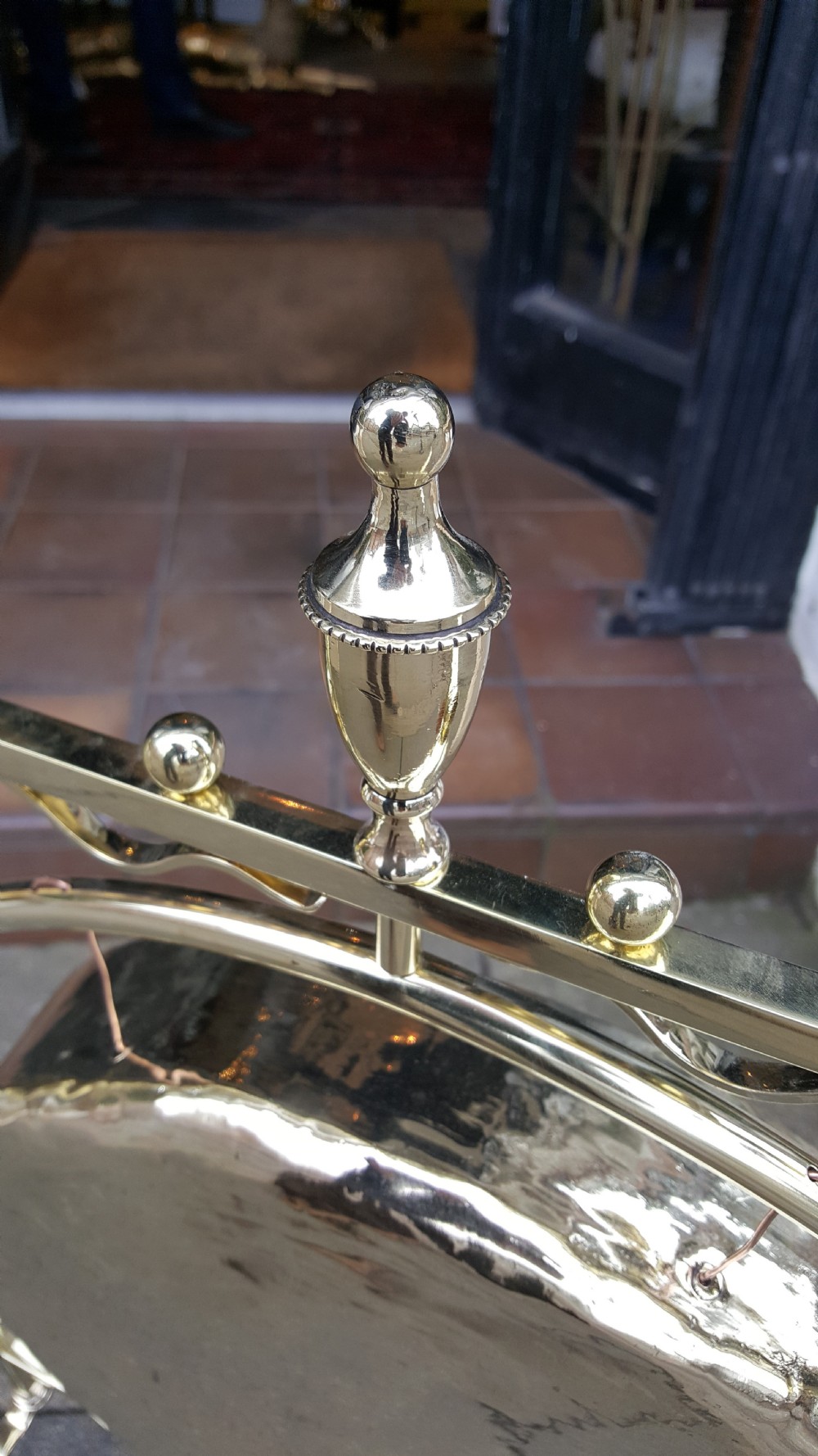 Art Nouveua Brass Gong View II