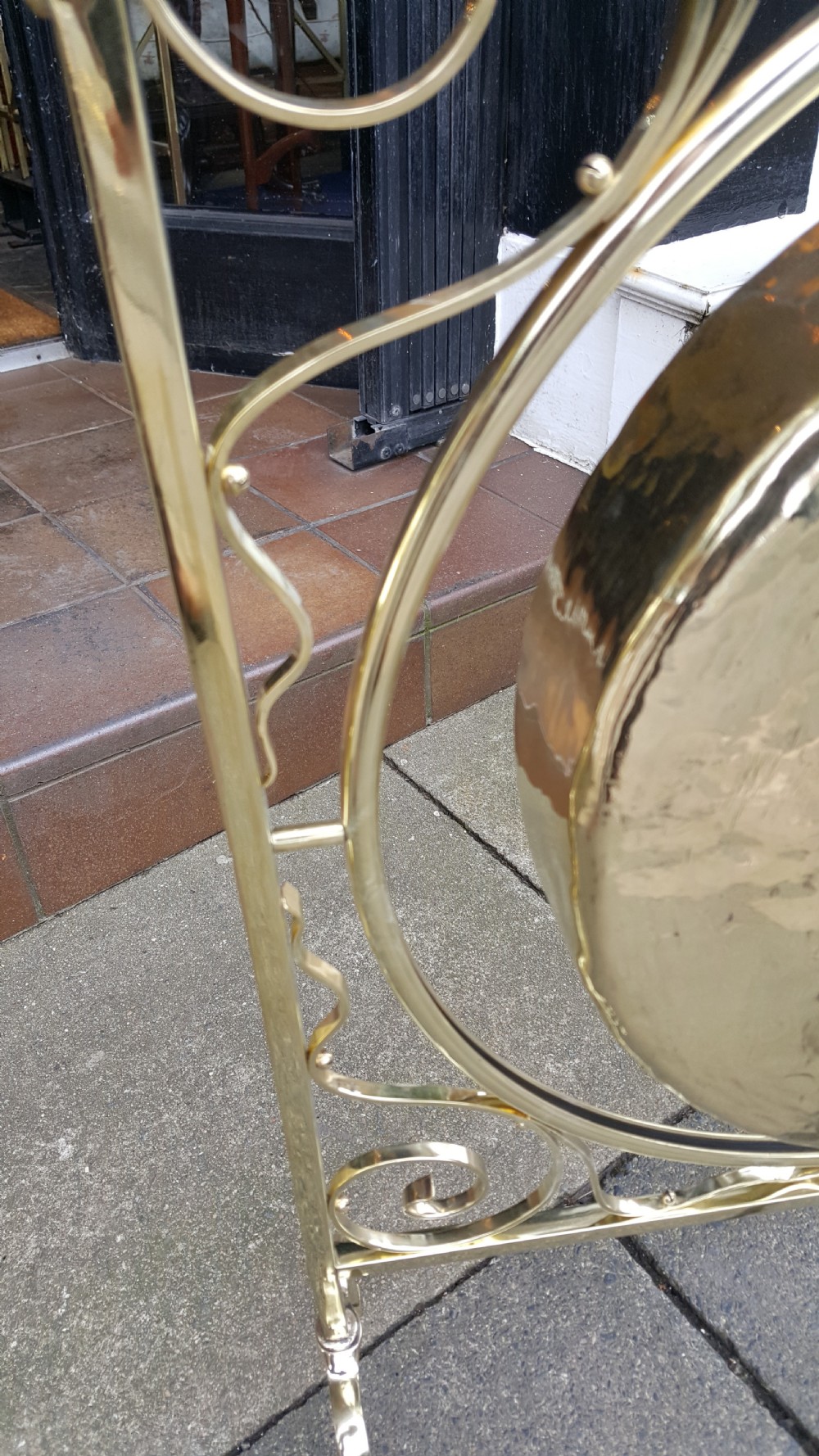 Art Nouveua Brass Gong View IV