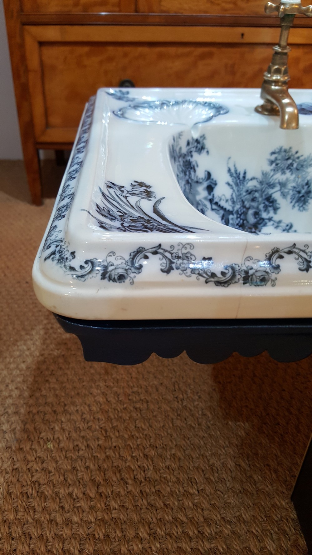 High Victorian Porcelain Sink View IX