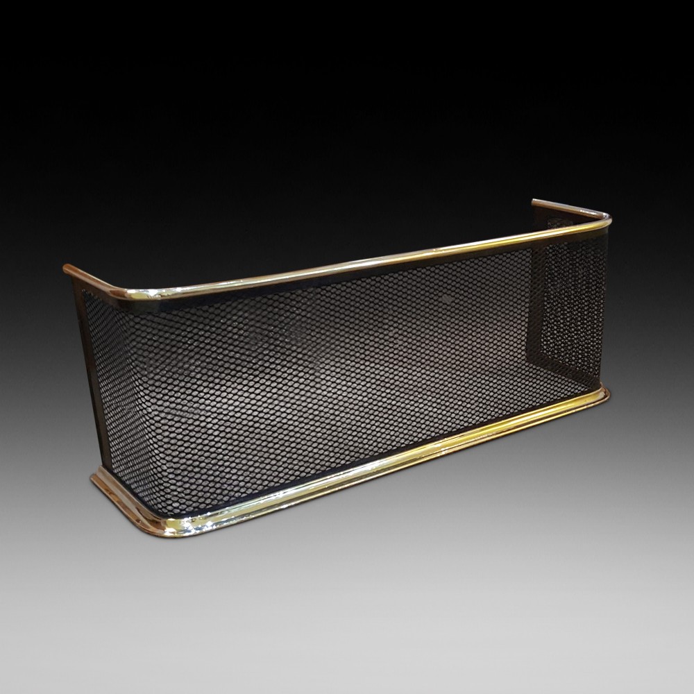 Victorian Brass and Wire Nursery Fire Guard Fender