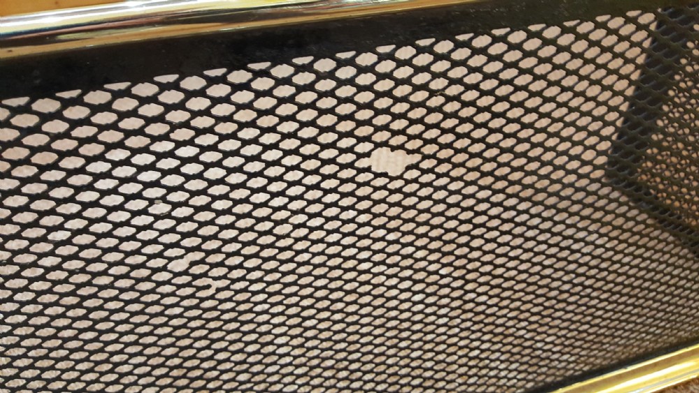 Victorian Brass and Wire Nursery Fire Guard Fender View II
