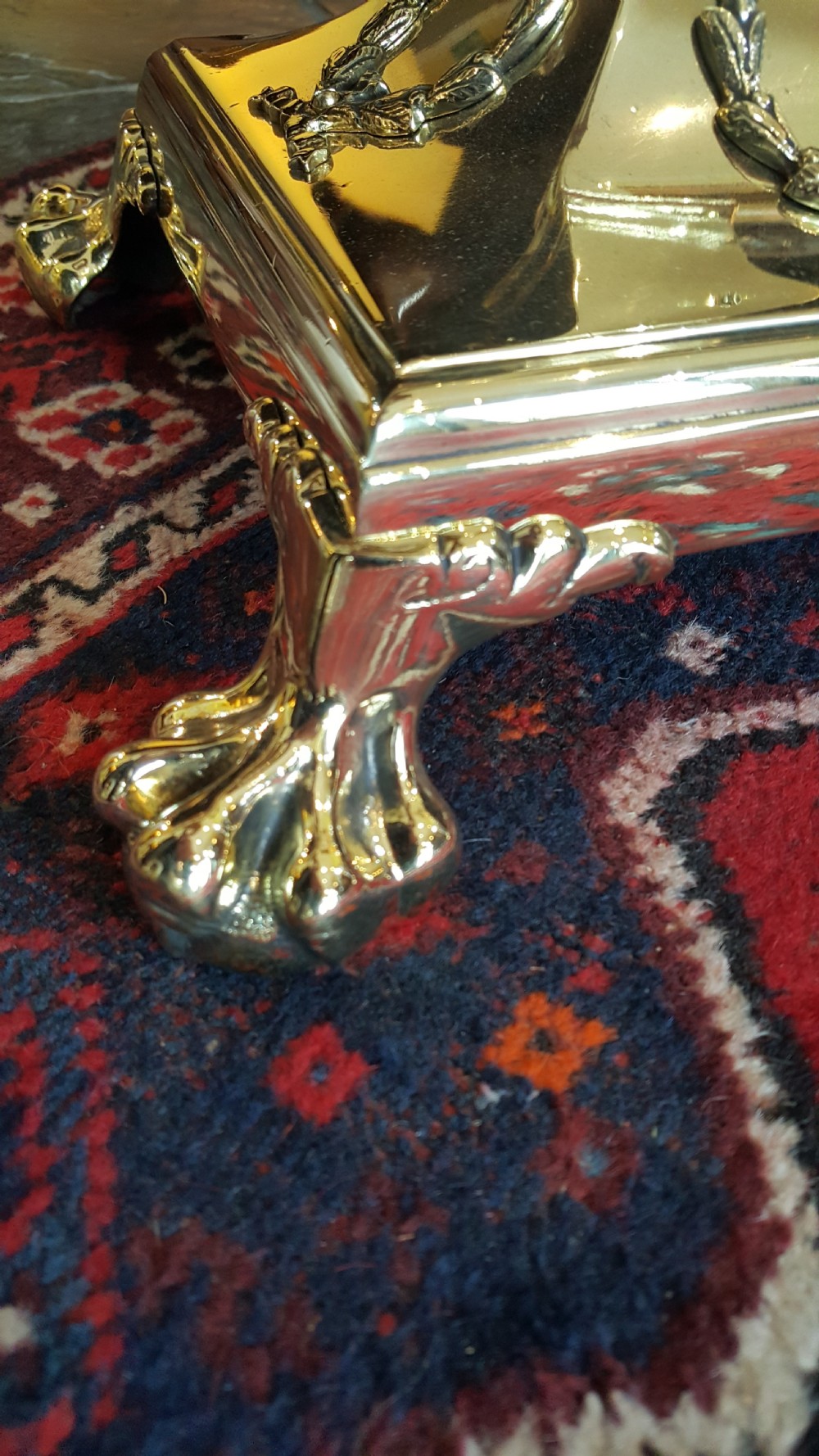 Late 19thC Brass Lamp Standard View VI