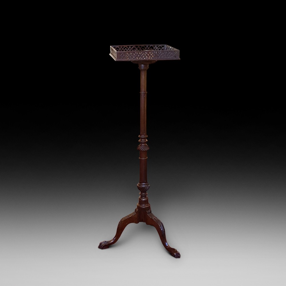 Edwardian mahogany torchere