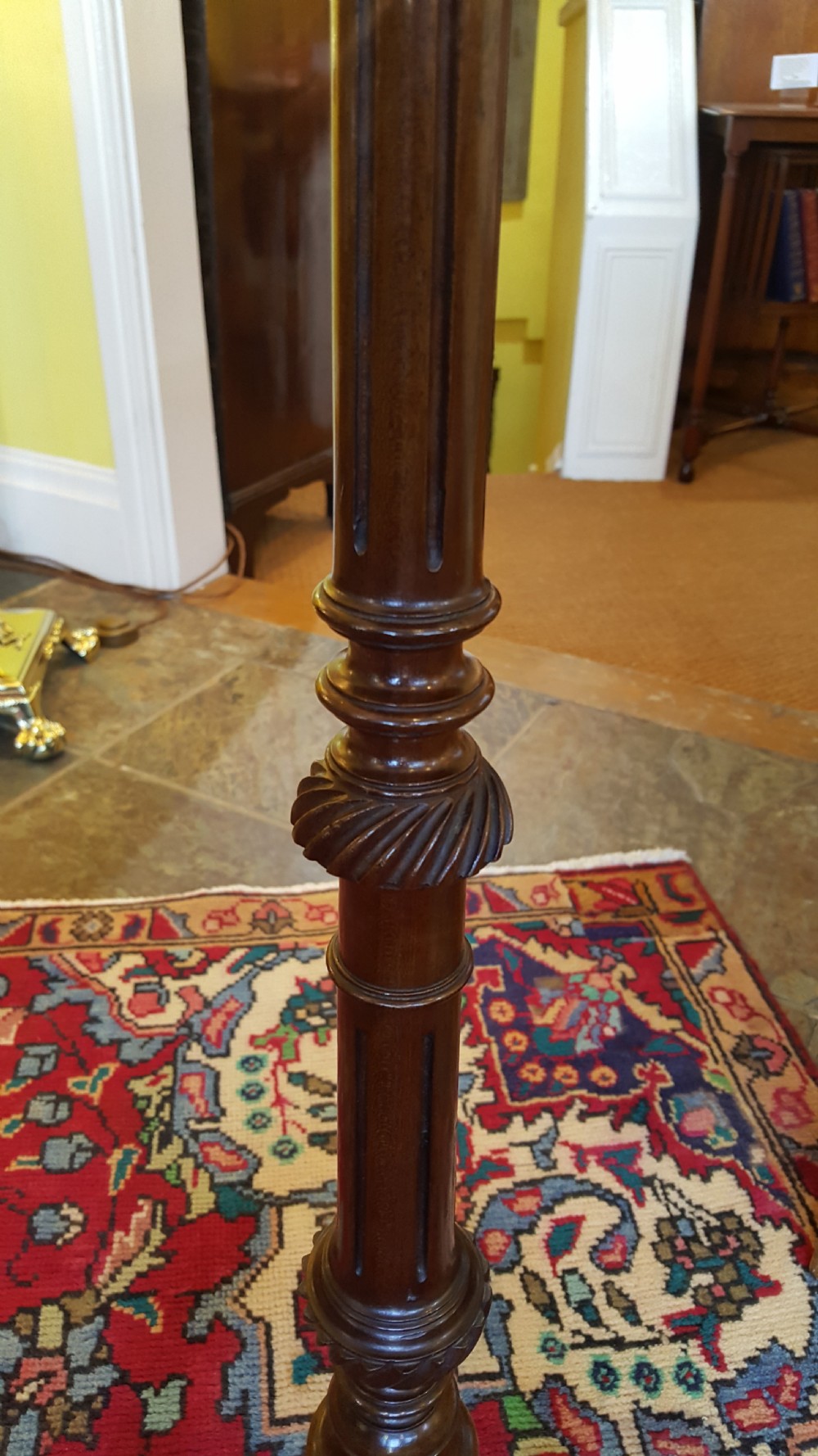 Edwardian mahogany torchere View IV