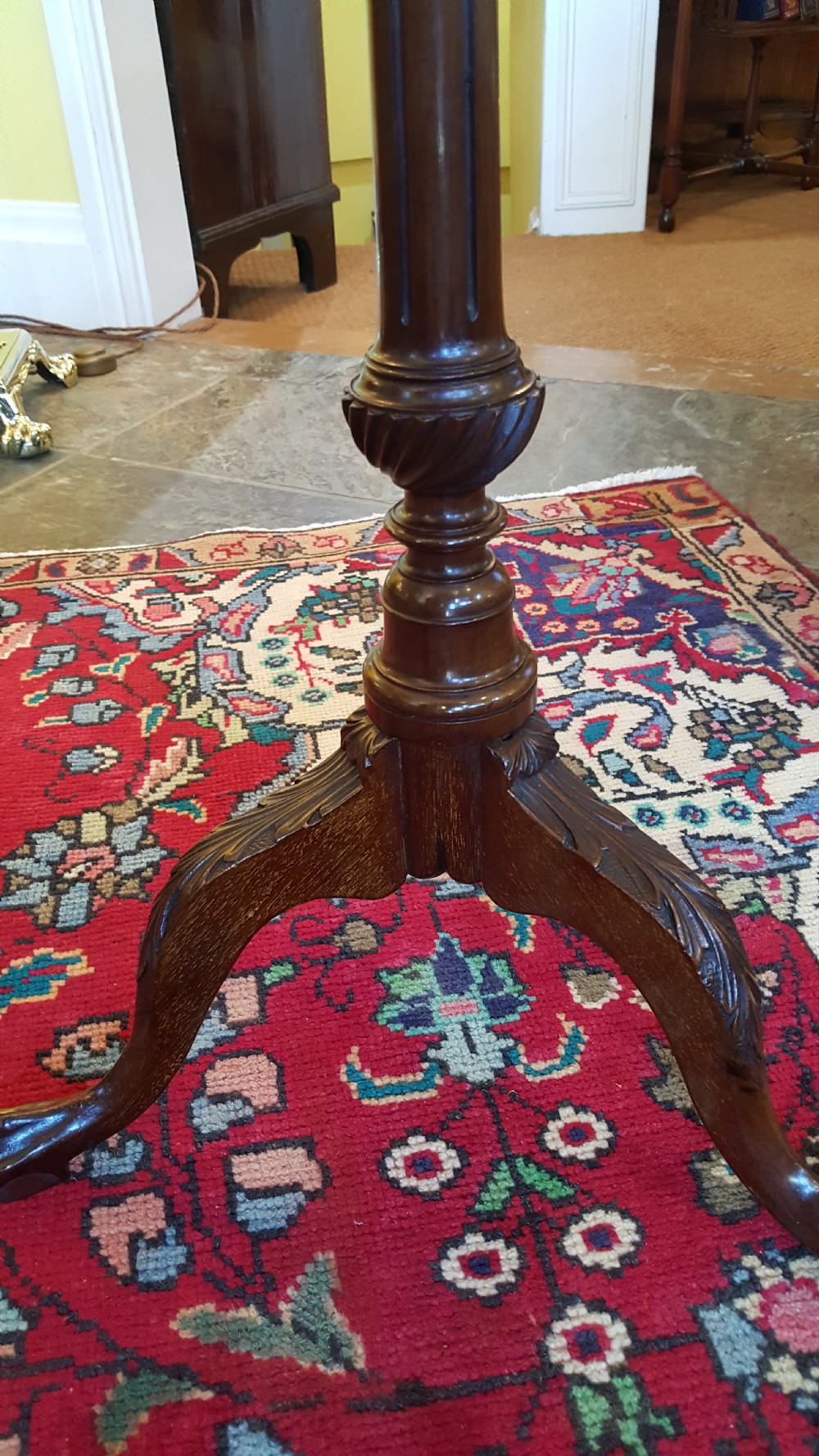 Edwardian mahogany torchere View V