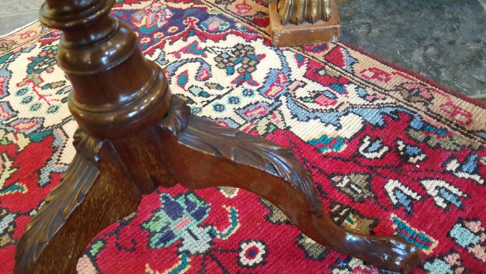 Edwardian mahogany torchere View VII