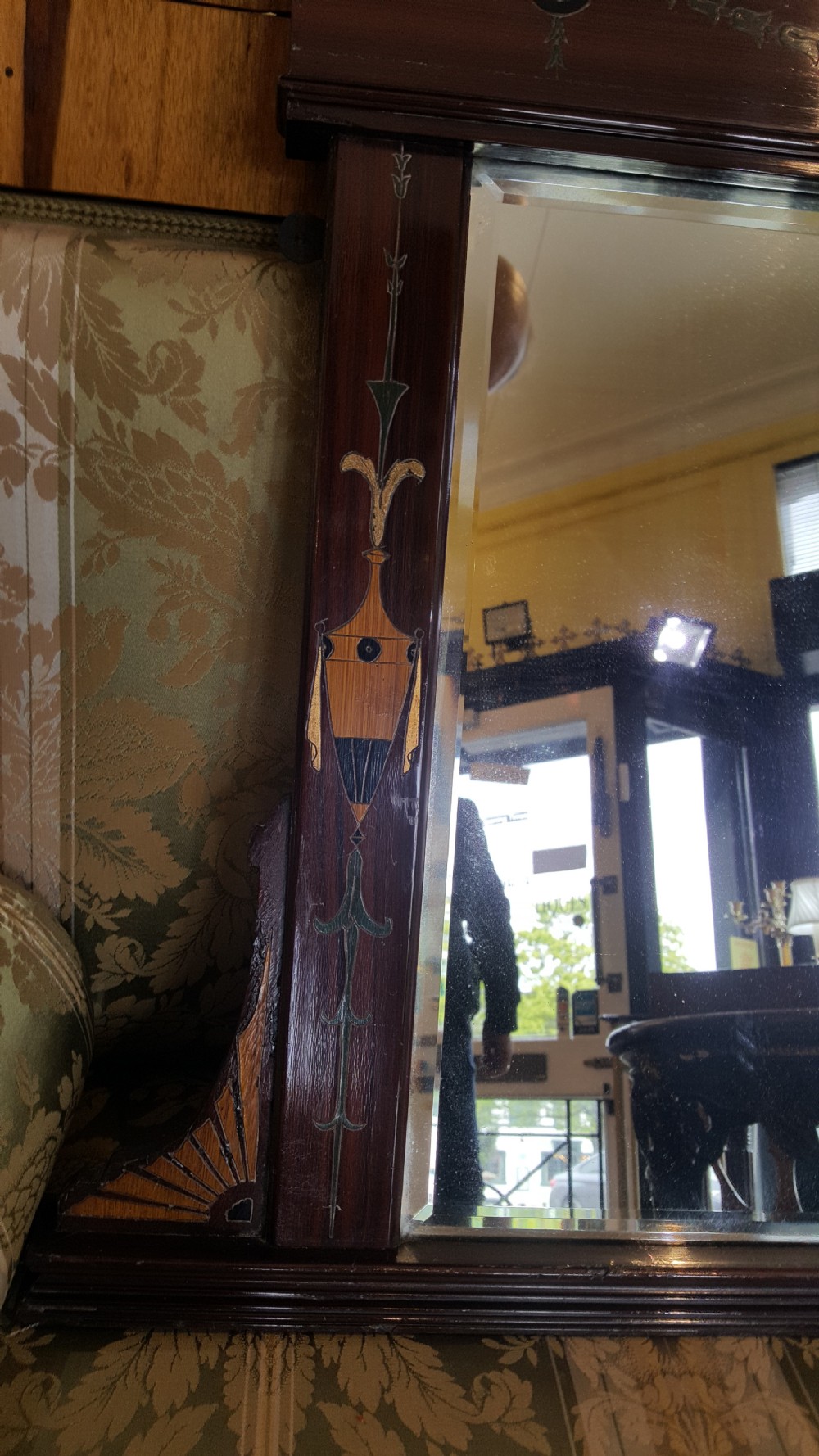 Late 19thC Mahogany Overmantle Mirror View IV