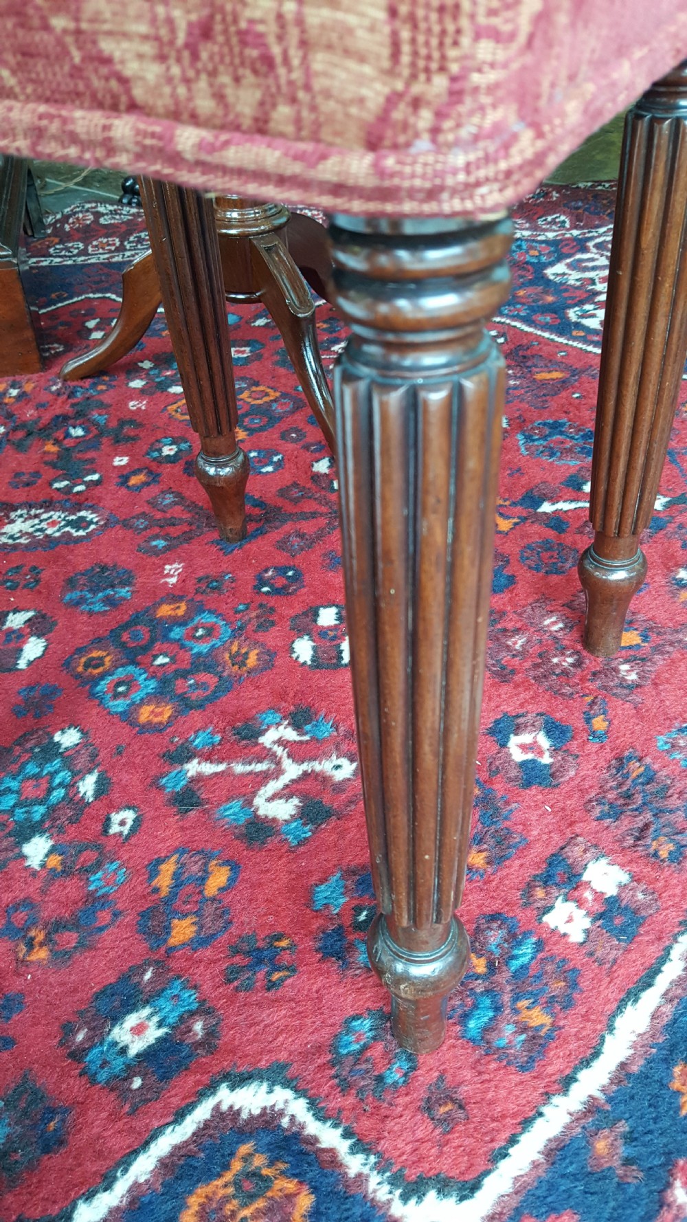 Regency Mahogany Foot Stool View III