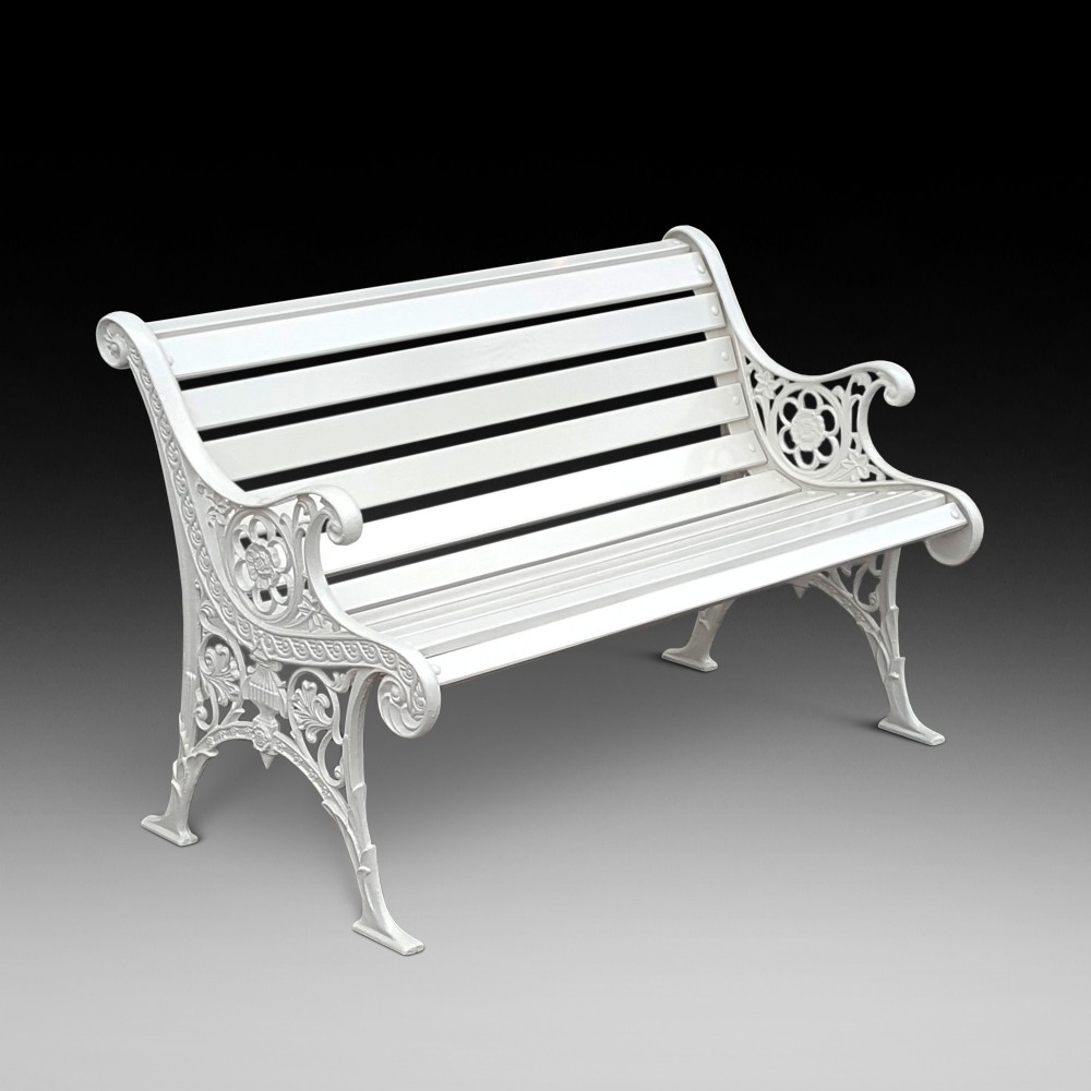 Early 20thC Cast Iron Garden Bench