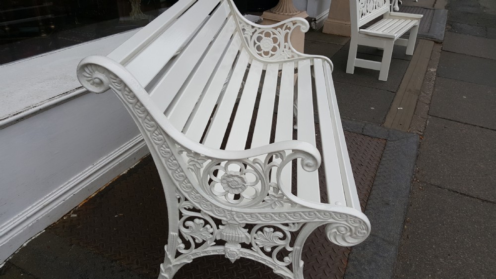 Early 20thC Cast Iron Garden Bench View II