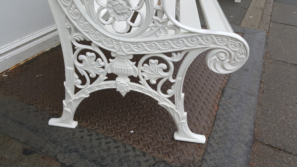 Early 20thC Cast Iron Garden Bench View III