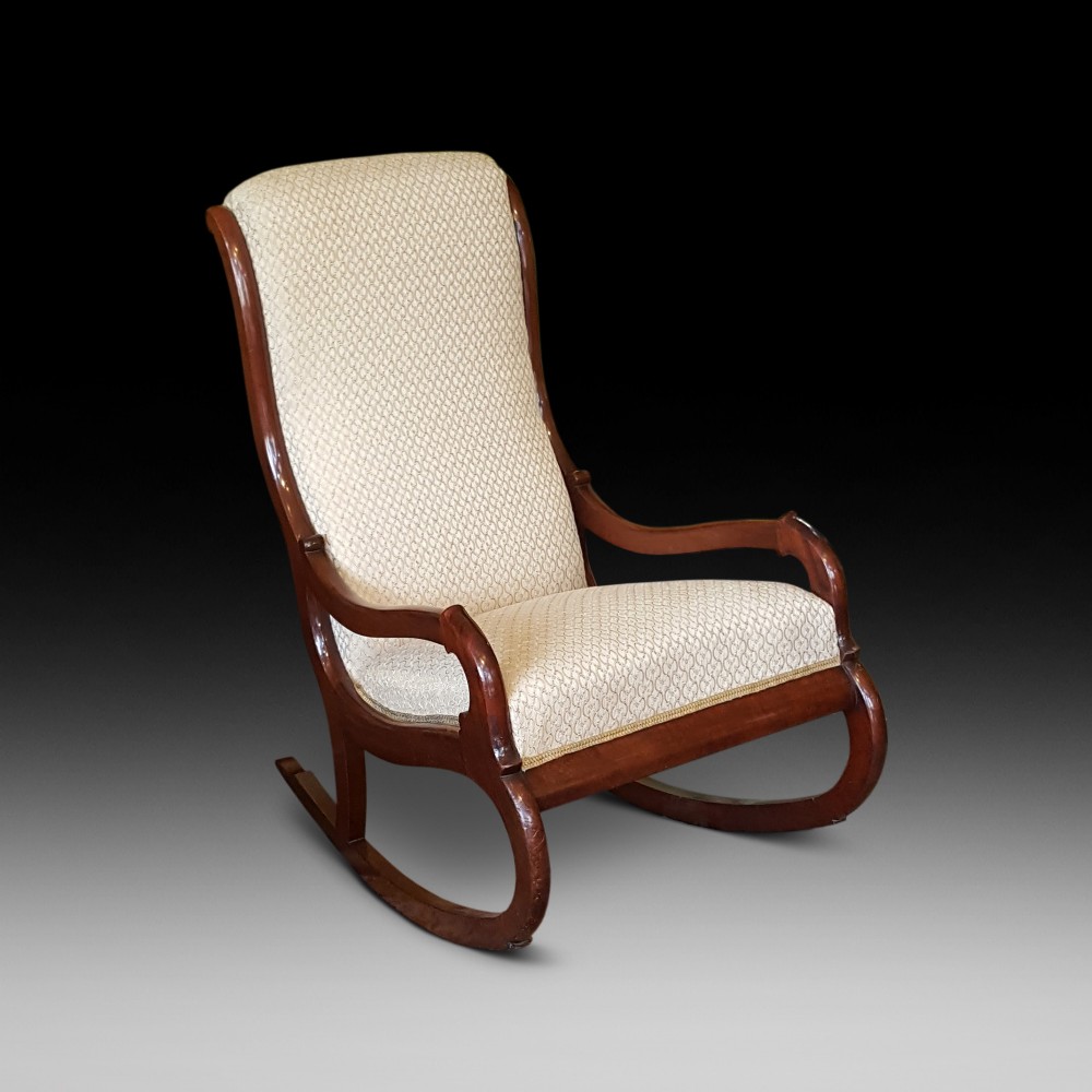 Victorian Mahogany Framed Rocking Chair
