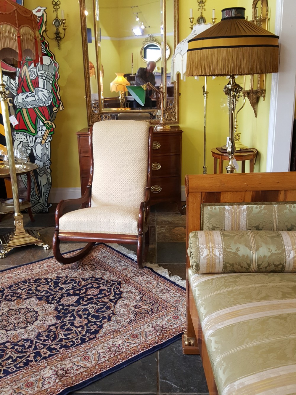 Victorian Mahogany Framed Rocking Chair View II