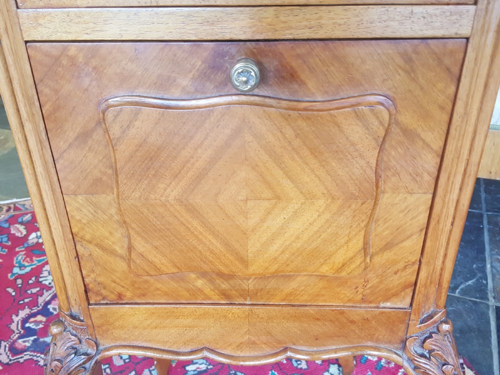 Pair of French Walnut Bedside Cabinets View VI