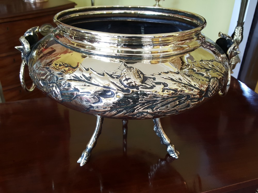 Victorian Brass Jardiniere View II