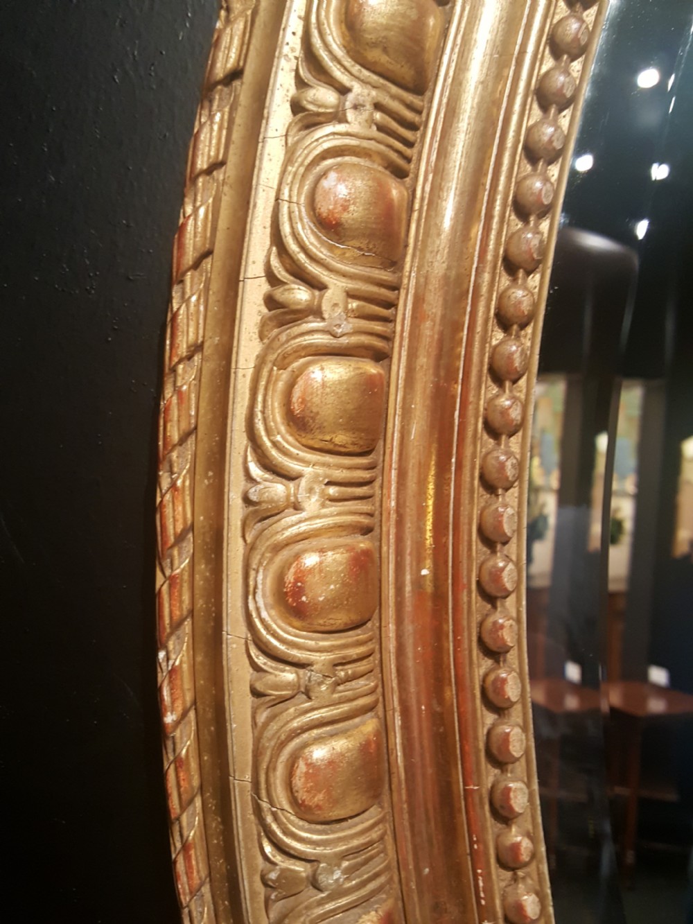 Victorian oval wall mirror  View III