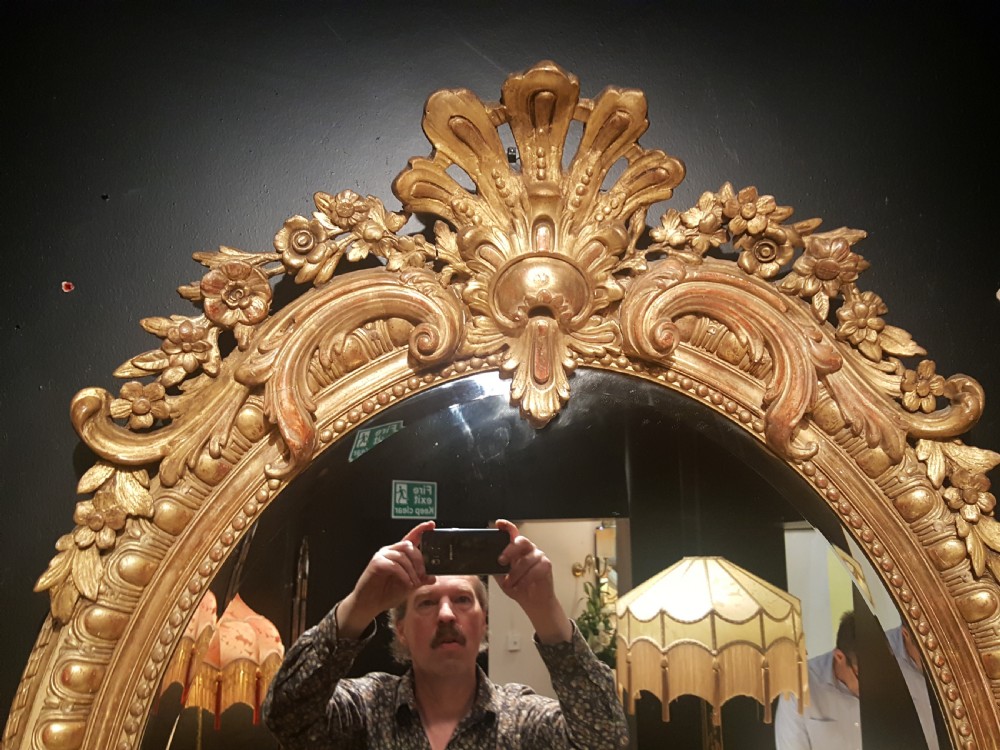 Victorian oval wall mirror  View IV