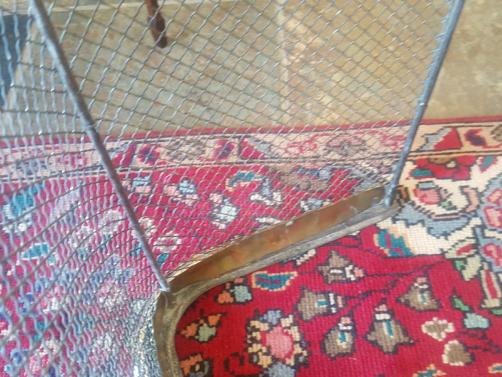 19thC brass nursery fire guard View IV
