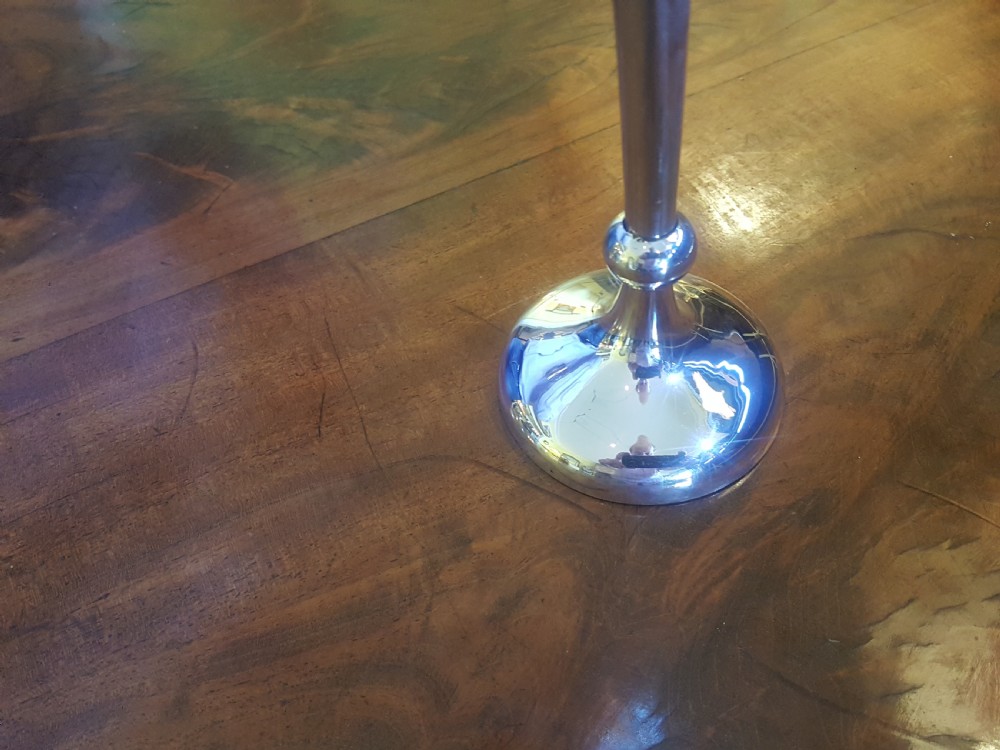 Pair of Edwardian silver bud vases View IV