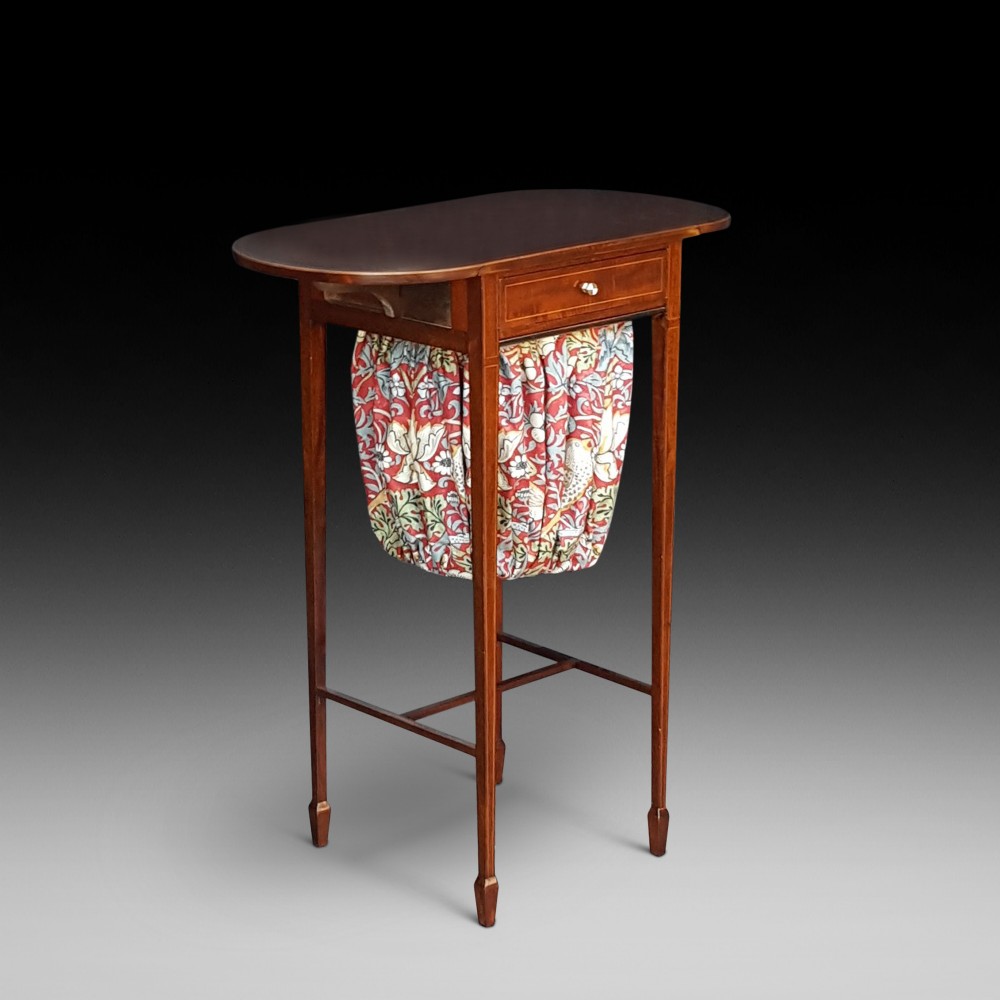 Edwardian Sheraton Revival Sewing Table