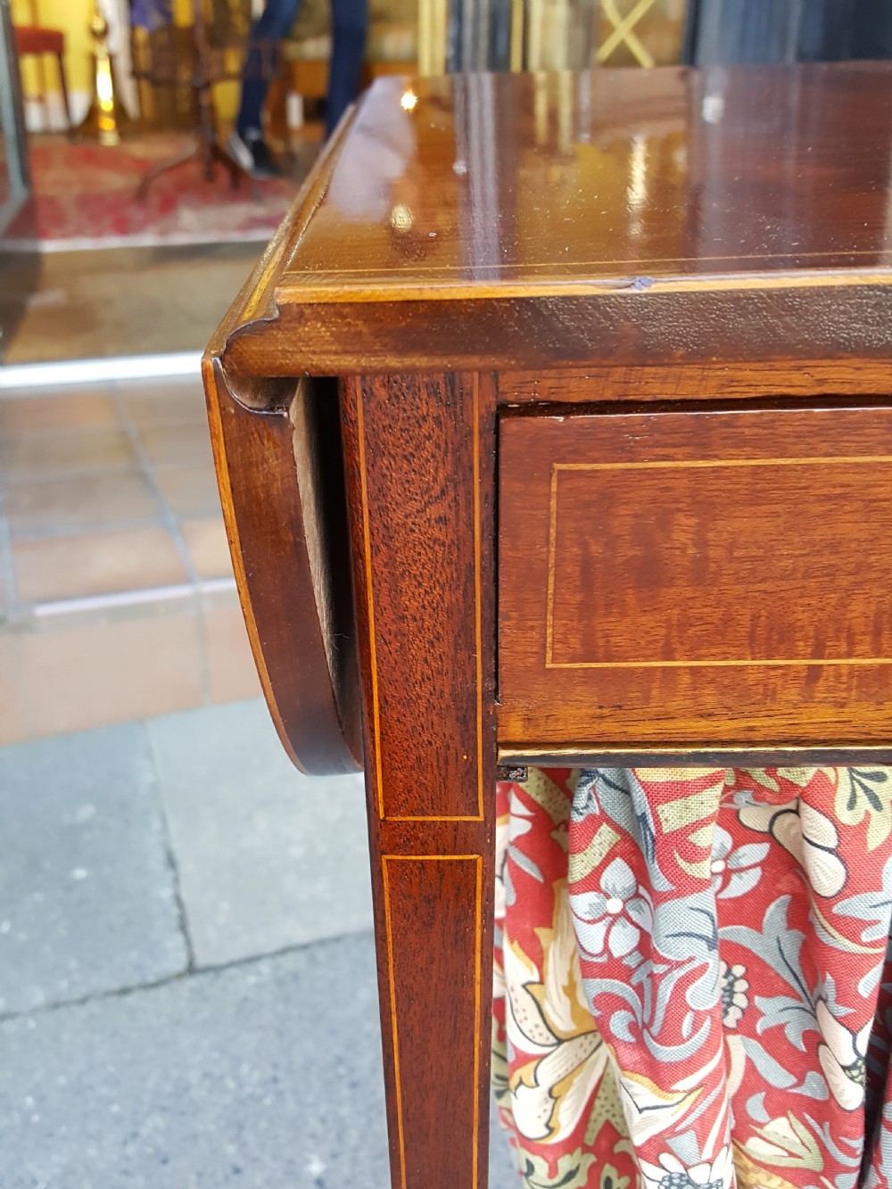 Edwardian Sheraton Revival Sewing Table View II