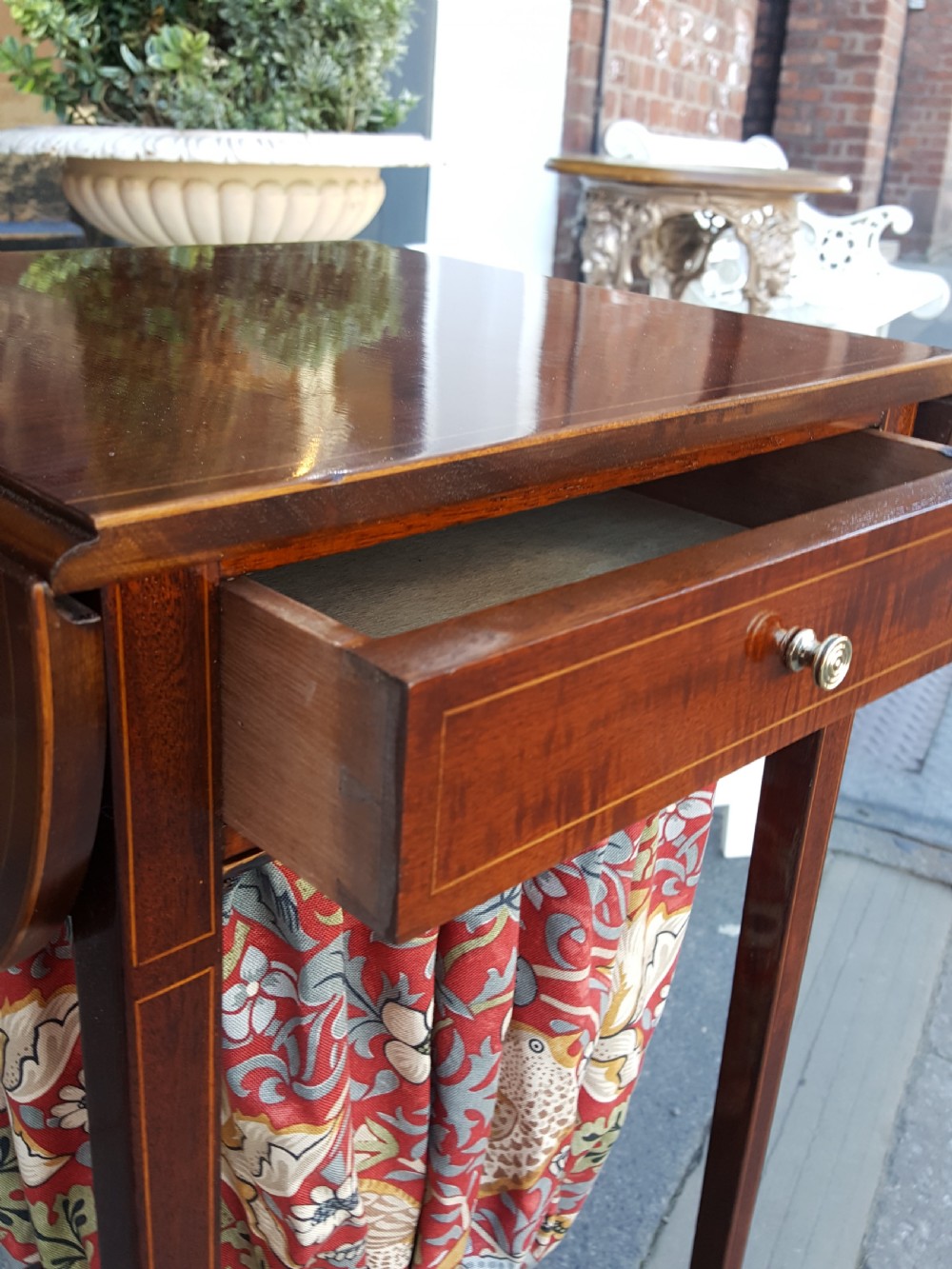 Edwardian Sheraton Revival Sewing Table View V