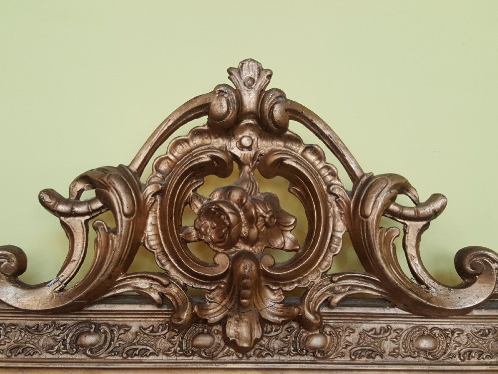 English gilt composition wall mirror View II