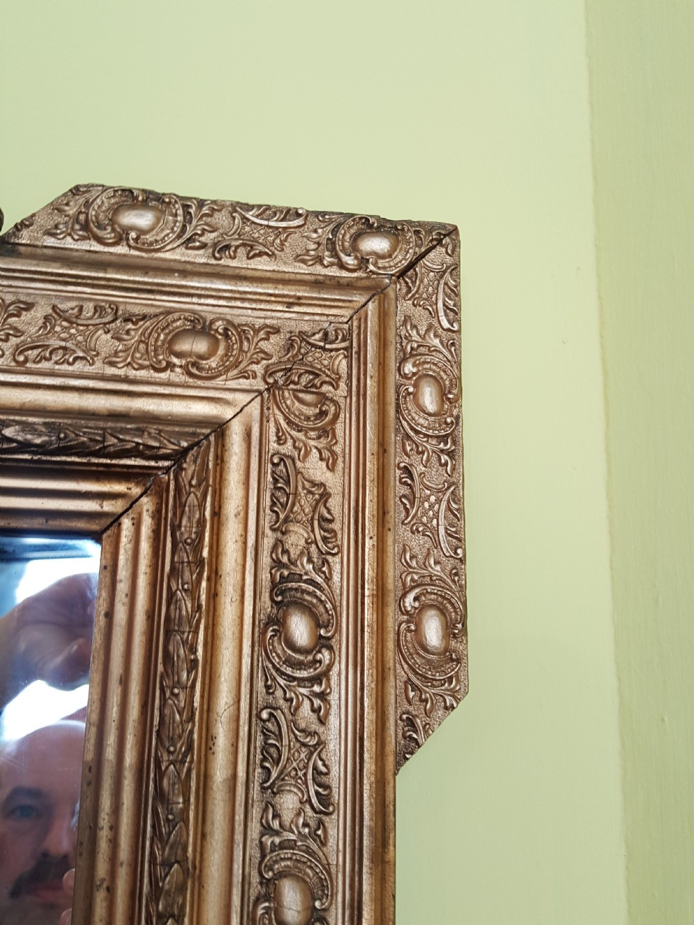 English gilt composition wall mirror View III
